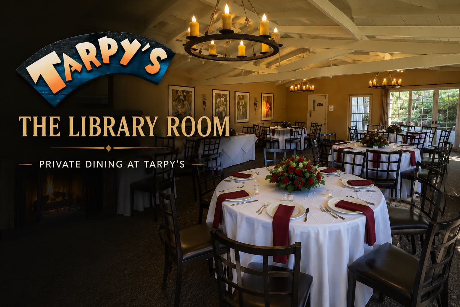 Monterey's Most Intimate Private Dining Room Is Right Here — And It Has a Fireplace.