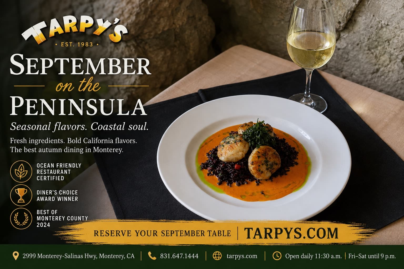 September in Monterey: When the Season Turns and the Food Gets Better