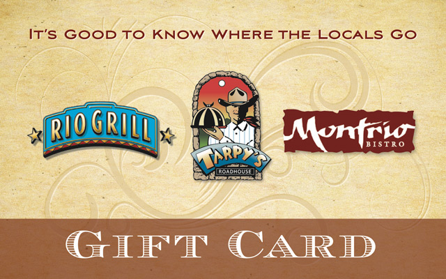 Gift a night out at Tarpys Roadhouse